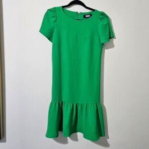 DKNY Flounce Hem Dress